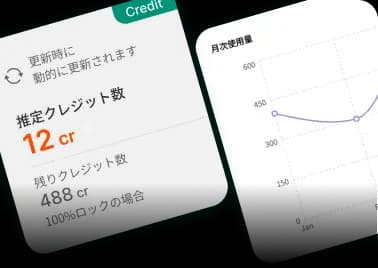 クレジットダッシュボード